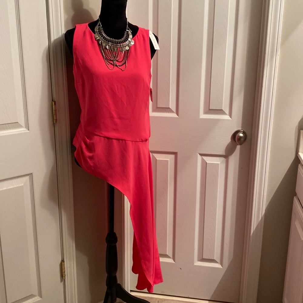 Trina Turk pink asymmetrical Pink top M